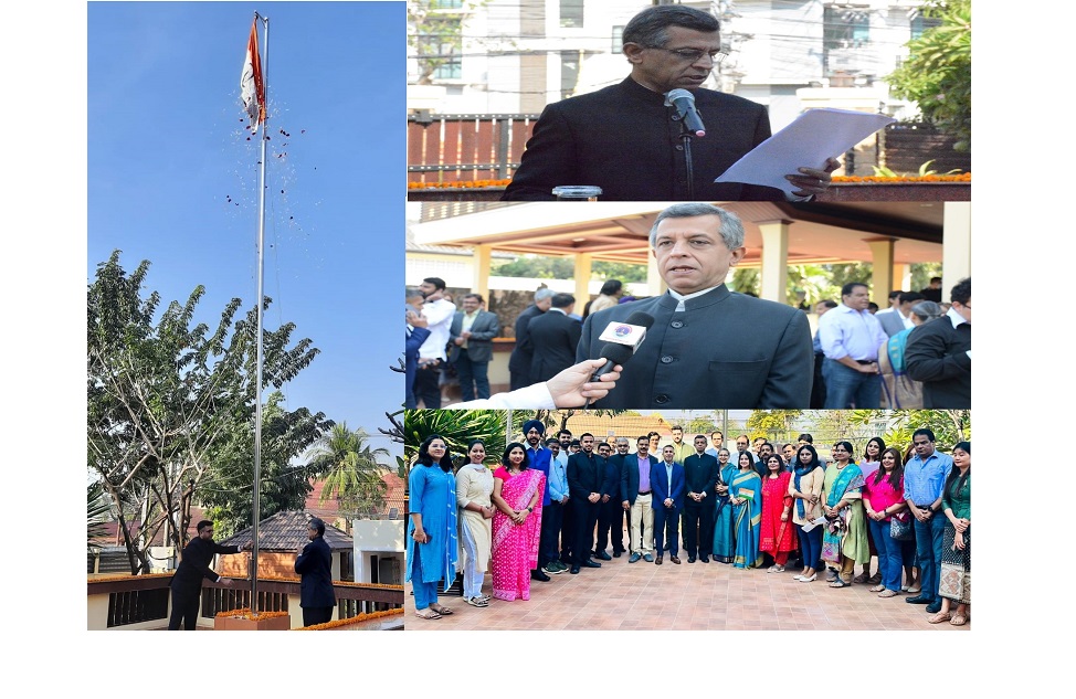 Celebration of 74th Republic Day of India on 26 January 2023